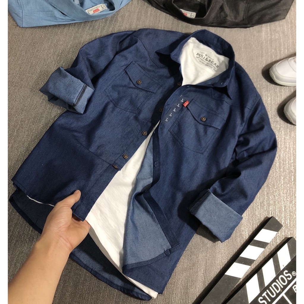 SƠ MI NAM DÀI TAY 2 TÚI