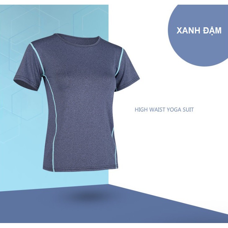 BỘ ĐỒ TẬP GYM YOGA NỮ BLUE, SET QUẦN ÁO TẬP GYM XANH COBAN TRẺ TRUNG THOÁNG MÁT GYM FASHION