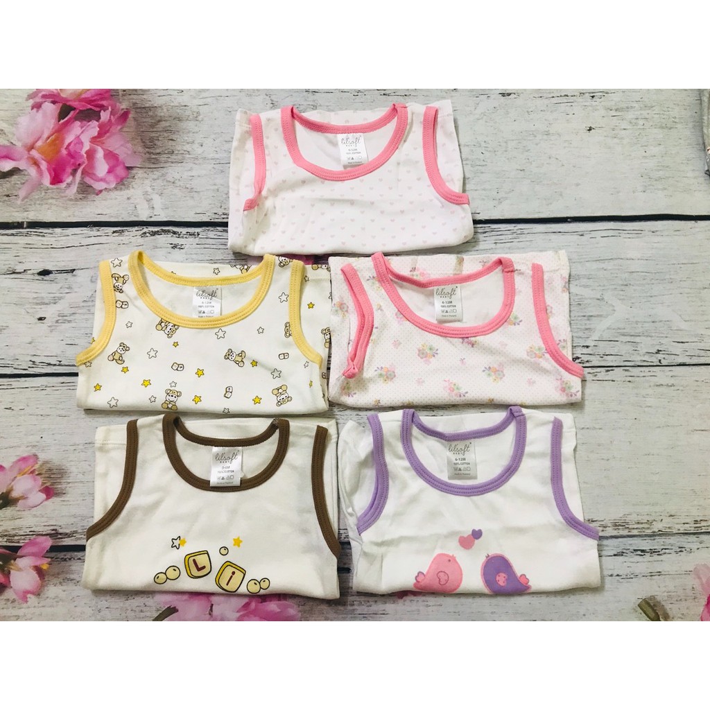 Thanh lý áo ba lỗ Thái Lan cho bé từ 0-12M