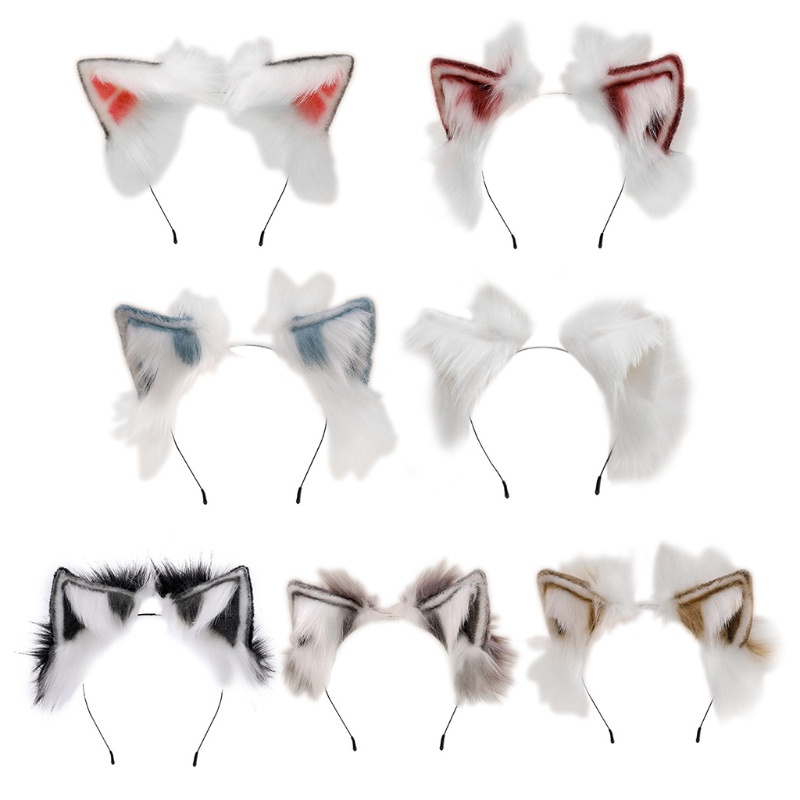 Băng Đô Tai Mèo Giả Lông Hóa Trang Halloween