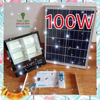 100w đèn pha led năng lượng mặt trời , solar light , ip66 chống nước , nhôm đúc nguyên khối