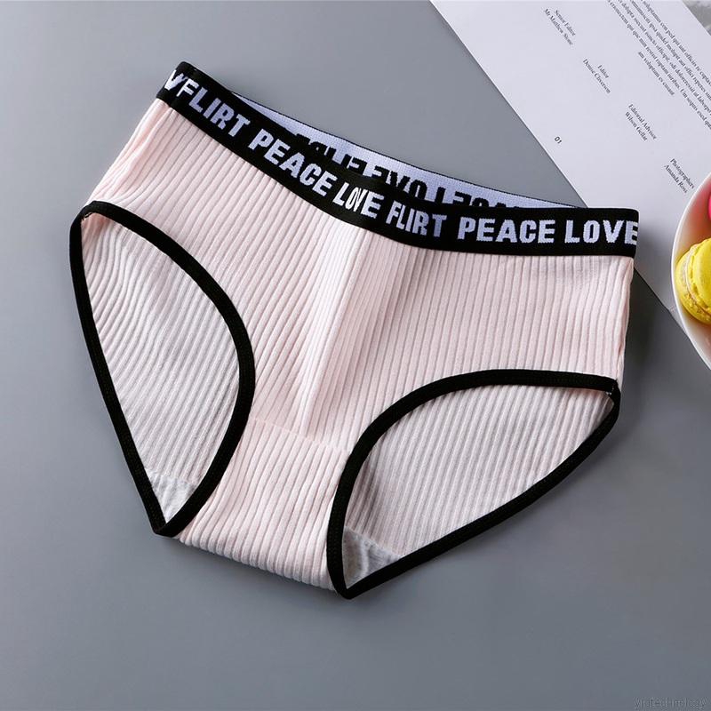 Women Comfort Breathable Letters Waist Yoga Girl Panties | BigBuy360 - bigbuy360.vn
