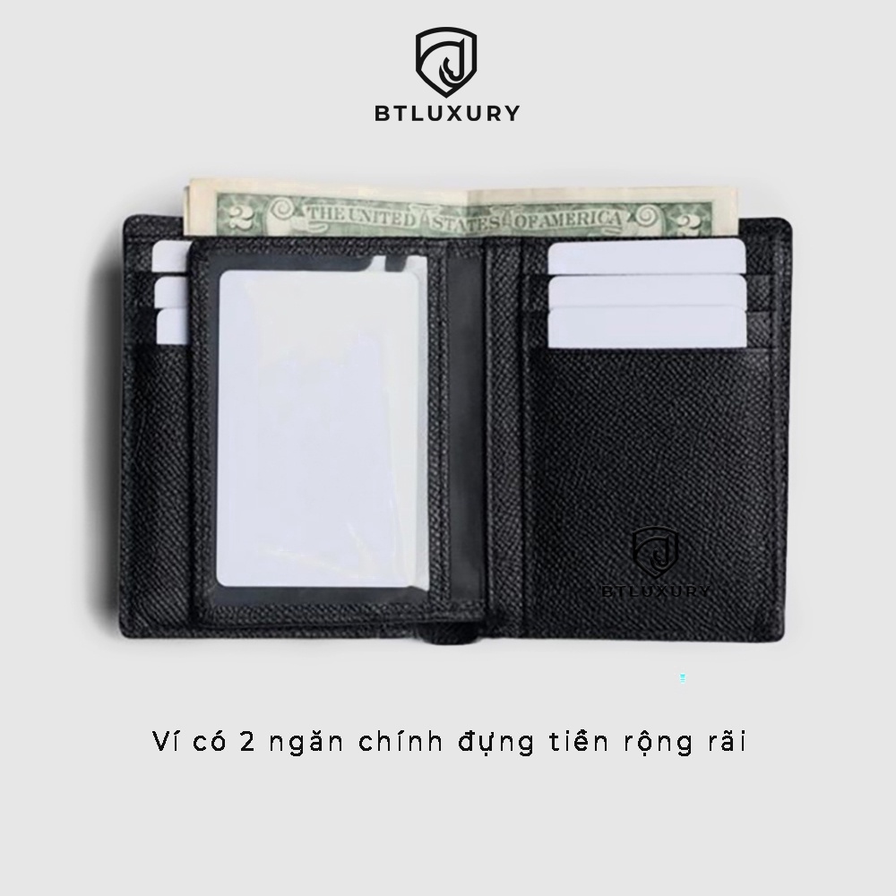 Ví Nam CLASSY Da Epsom Nhập Khẩu Cao Cấp Chống Thấm Nước Thương Hiệu BTLUXURY