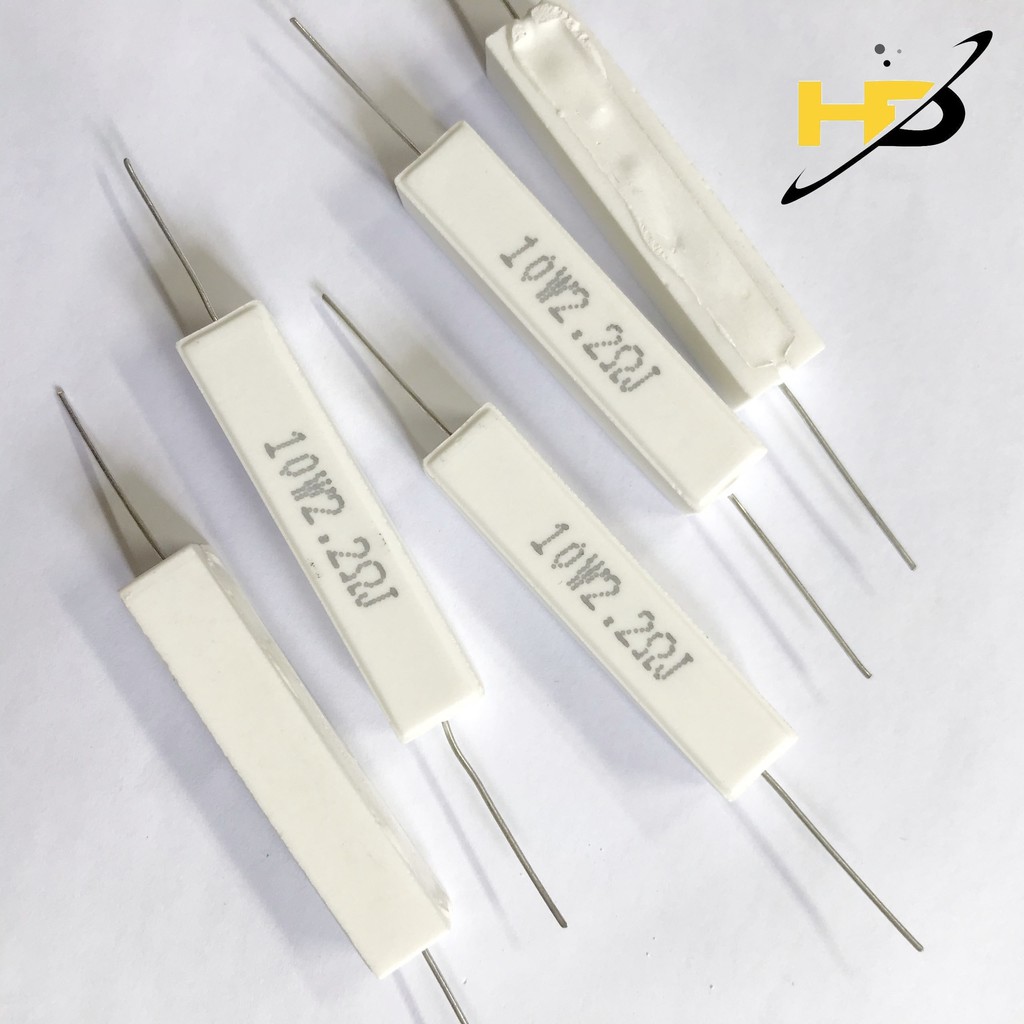 Điện Trở Công Suất, Bộ 10 Trở Sứ 10W 2.2Ohm Chân Đồng