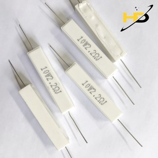 Điện Trở Công Suất, Bộ 10 Trở Sứ 10W 2.2Ohm Chân Đồng