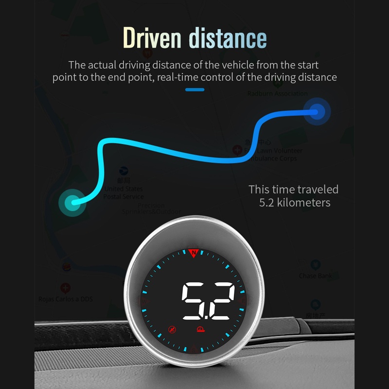 Thiết Bị HUD Hiển Thị GPS Tốc Độ Kính Chắn Gió Ô Tô Cho Kỹ Thuật Số Thông Minh