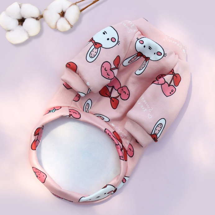 Quần áo cho Chó Mèo , Áo Giữ ấm, vải Polyester ,Áo dày có tay. Quần Áo Thú Cưng