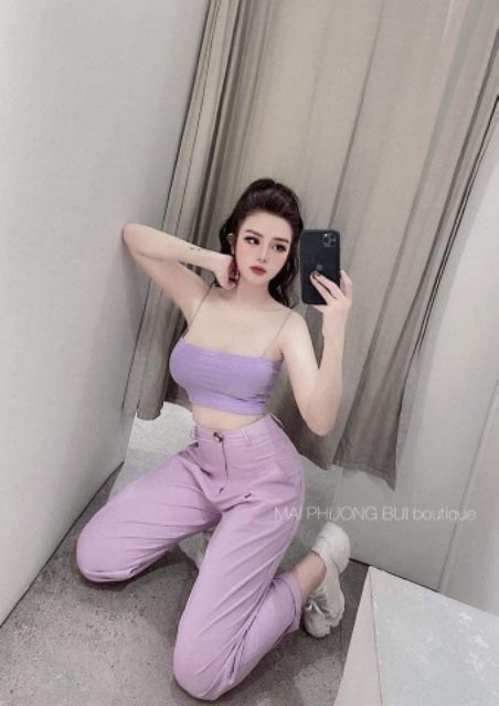 Quần baggy lưng cao tôn dáng ( kèm ảnh thật )