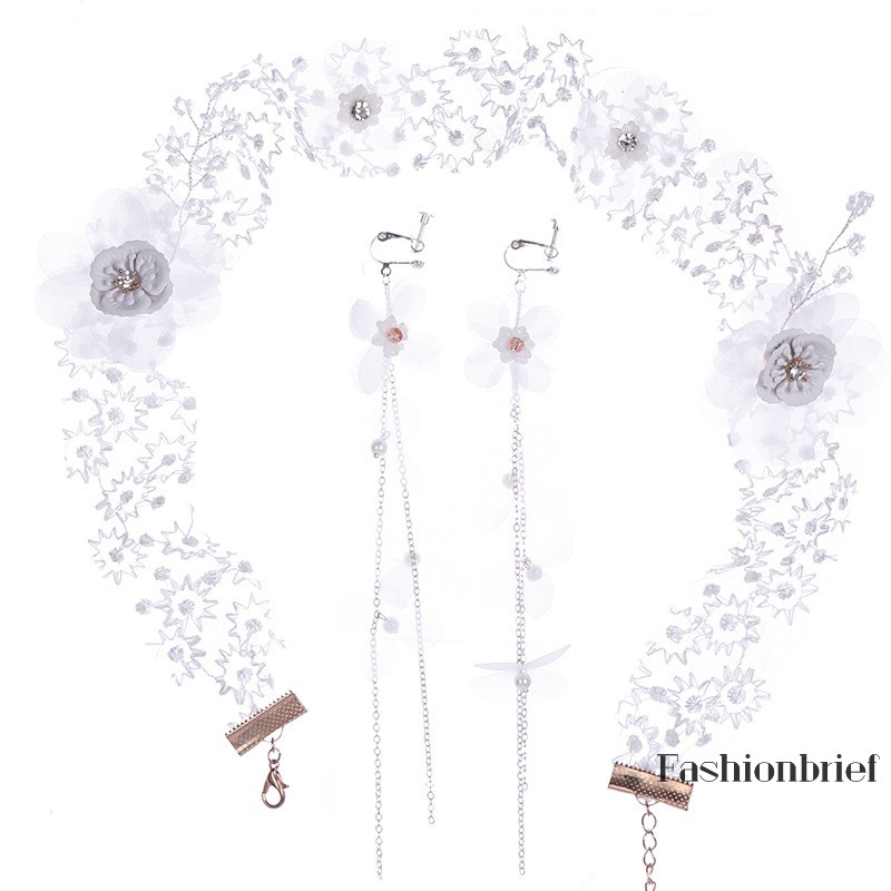 Bộ cài tóc đám cưới cô dâu thiết kế sang trọng