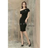 Đầm body lệch vai