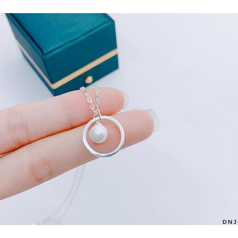 Dây chuyền nữ bạc thật mặt liền nhỏ xinh xắn LINH MIU SILVER