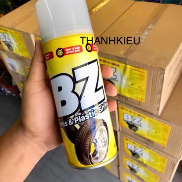 Chai xịt BZ phục hồi nhựa nhám / vỏ xe BZ