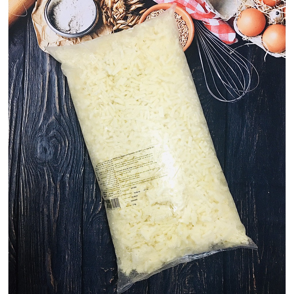 Phô mai bào sợi nhập khẩu Anh 2KG