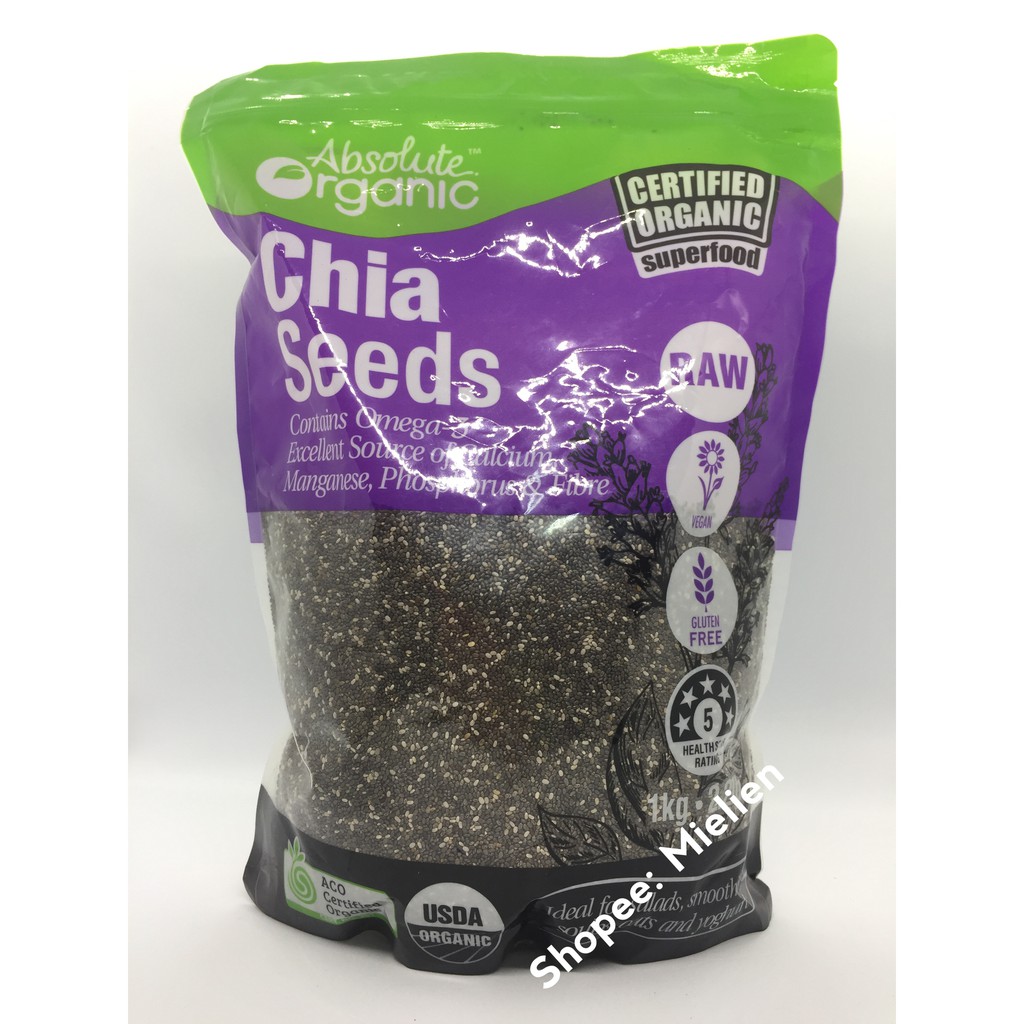 1Kg Hạt chia Úc tím Organic