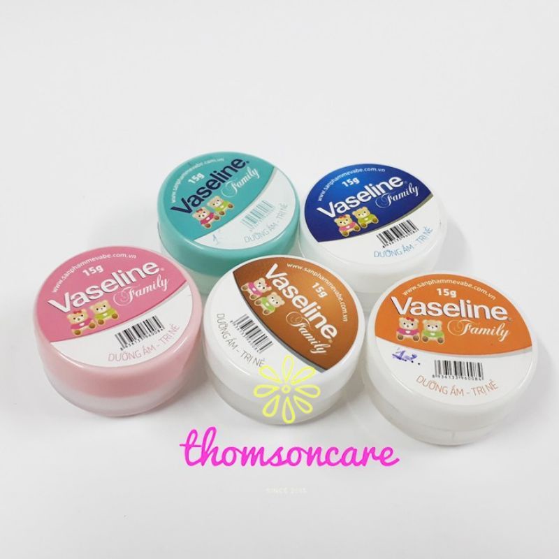 Chính Hãng / Kem nẻ Vaseline Family - Chống nẻ hiệu quả - Loại 15g