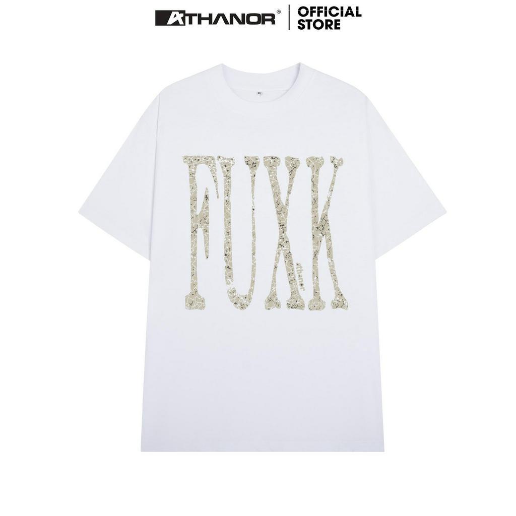 Áo thun local brand ATHANOR unisex oversize nam nữ form rộng cotton mẫu FUXK
