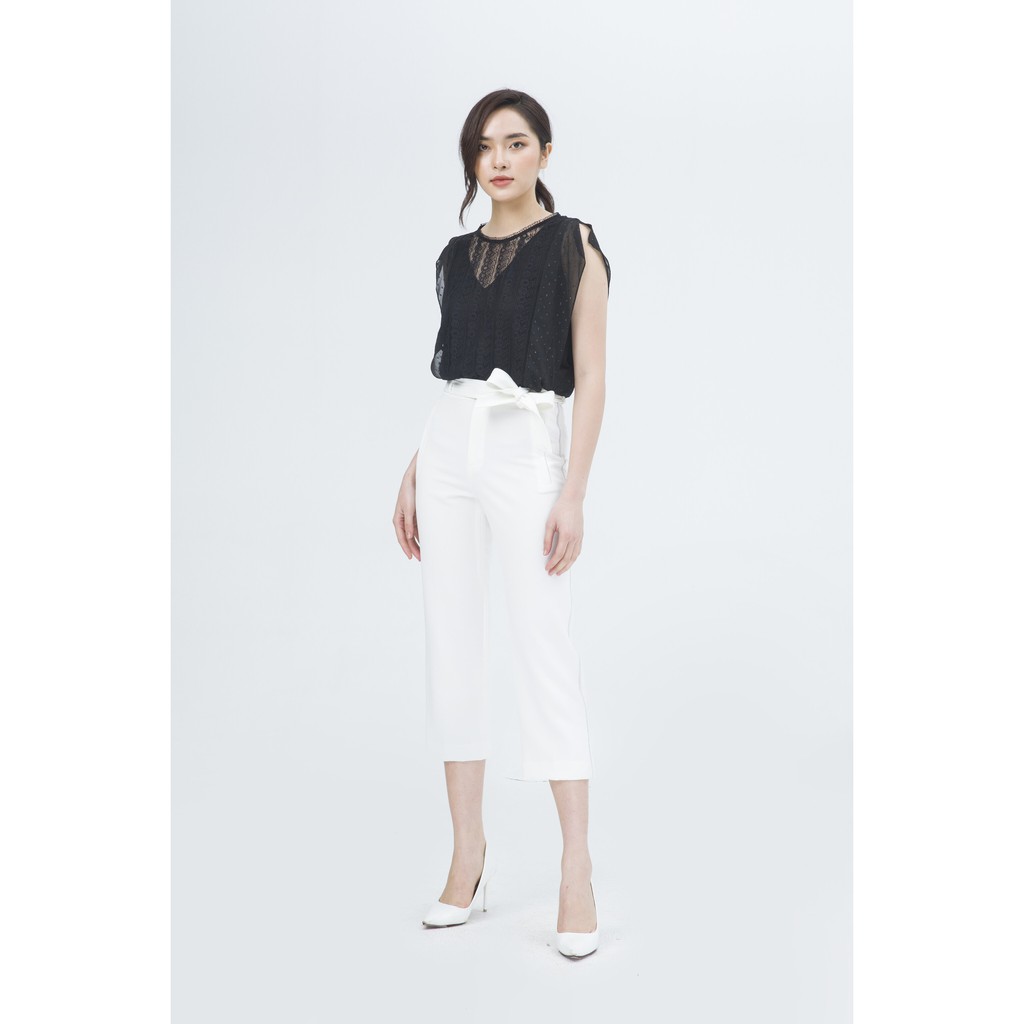 IVY moda Quần lửng đai thắt nơ MS 21M4497