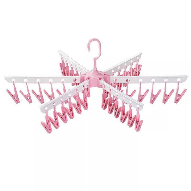 Móc chùm phơi quần áo cho bé 36 kẹp chắc chắn