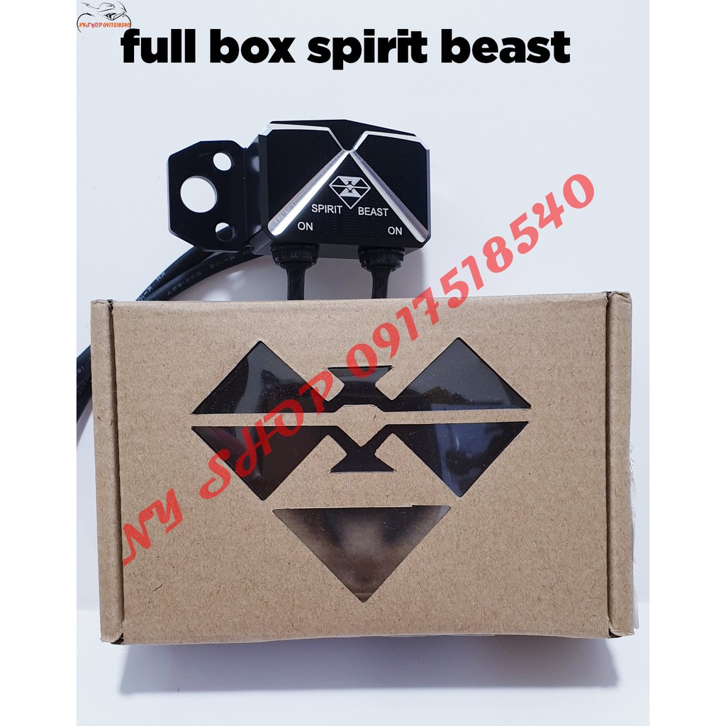 🥇 công tắc CNC spirit beast chính hãng full box . gắn đèn trợ sáng,chân gương 🥇