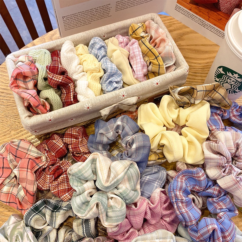 Set 5 dây buộc tóc đơn giản phong cách Hàn Quốc cho nữ