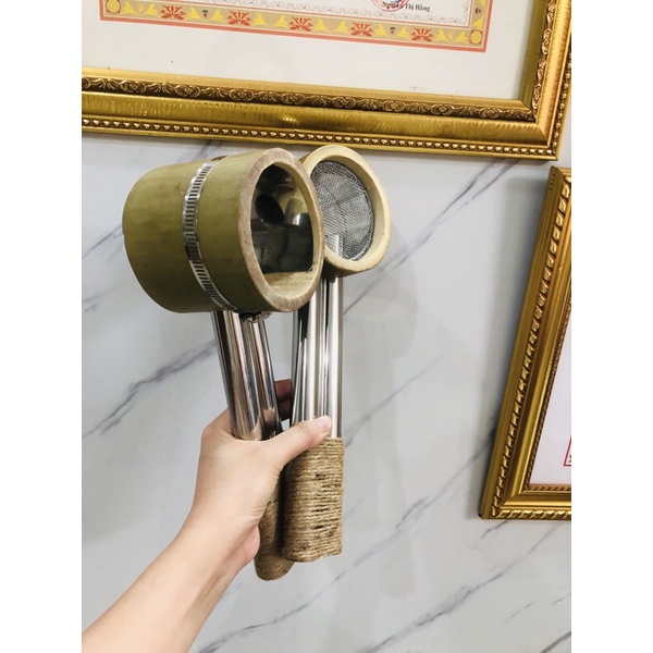 Tư hơ ngải cứu Diện Chẩn bằng tre có lưới lót an toàn loại đôi