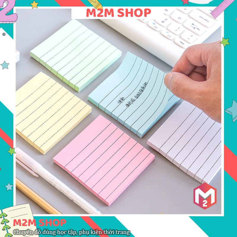 Giấy note có dòng kẻ sắc màu, giấy nhớ có dòng kẻ (76cm x 76cm)