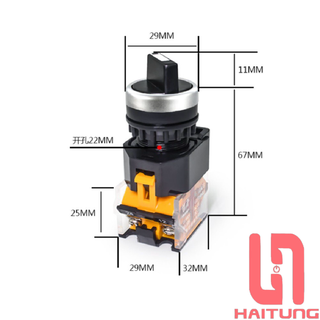CÔNG TẮC XOAY LA38 3 VỊ TRÍ PHI 22