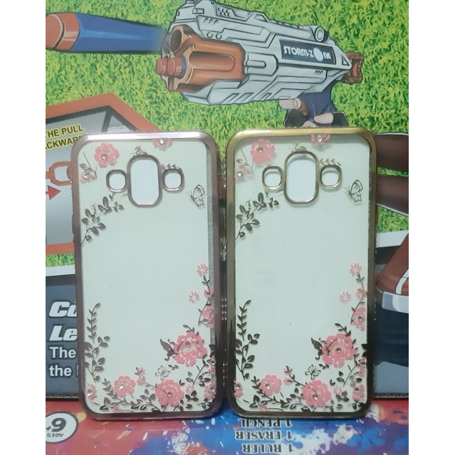 Ốp lưng Samsung J7 duo dẻo viền xi đính đá thời trang