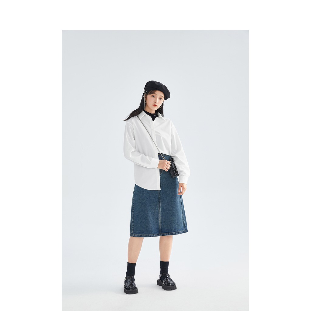 Áo Sơ Mi Công Sở Nữ Cổ Đức Vai Chờm Thanh Lịch, Sơ Mi  Thô Màu Trắng Basic Quyên Fashion AA521