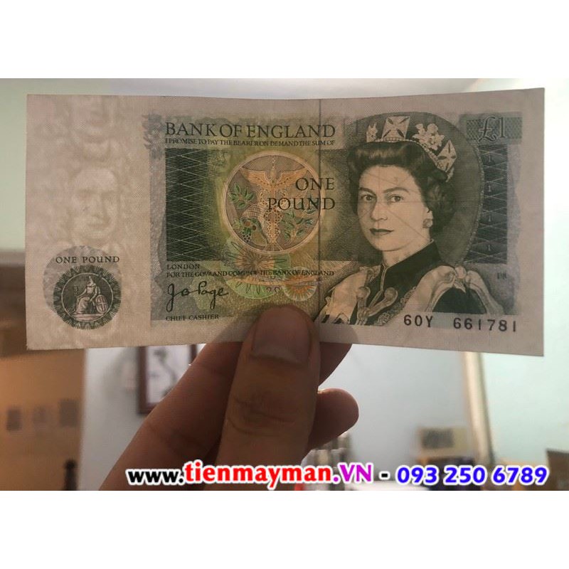 Bảng Anh cổ, 1 bảng nữ hòang Elizabeth II, Newton phong thủy hiếm