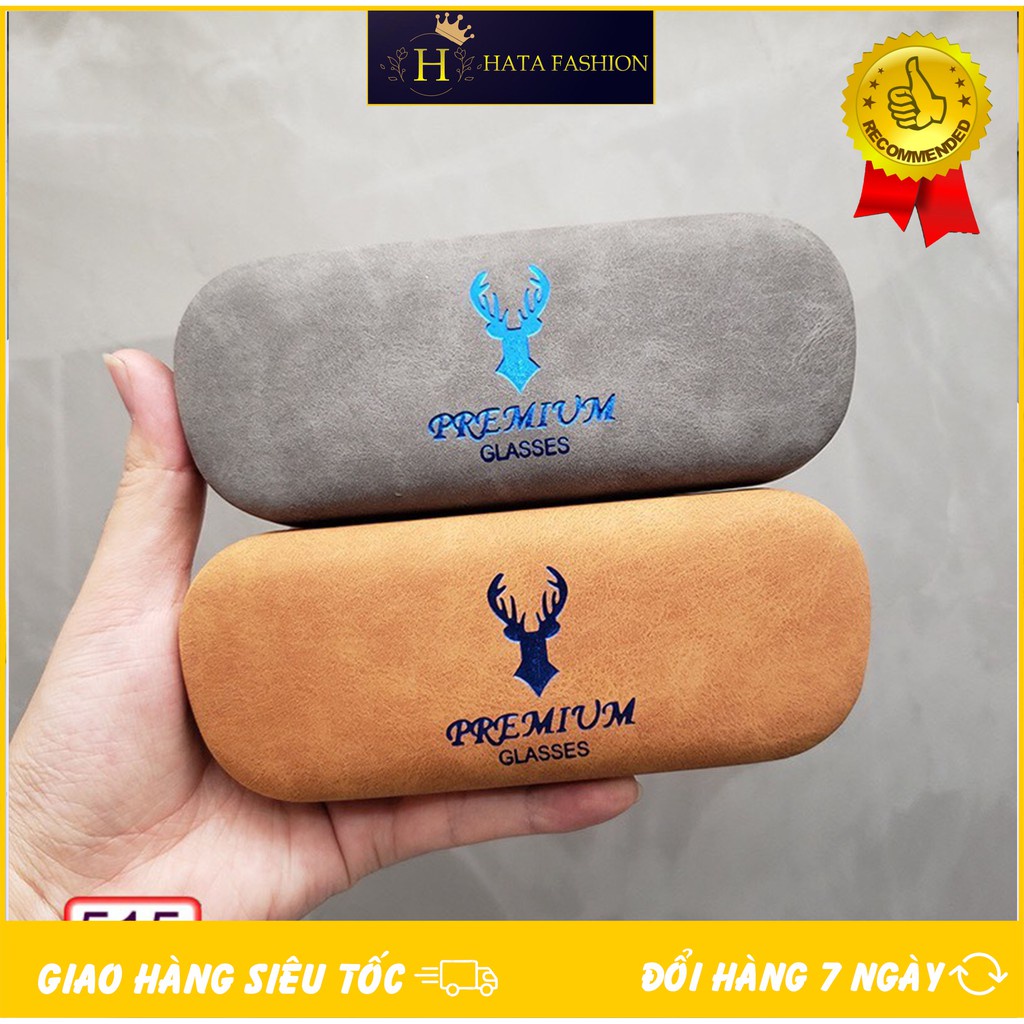 Hộp Đựng Kính Cận Sừng Hươu PREMIUM 515 Sang Chảnh