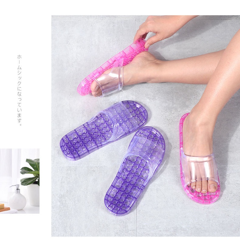 Dép Nhựa Đục Lỗ Mát Xa Trong Nhà Tắm Tiện Dụng Cho Cặp Đôi