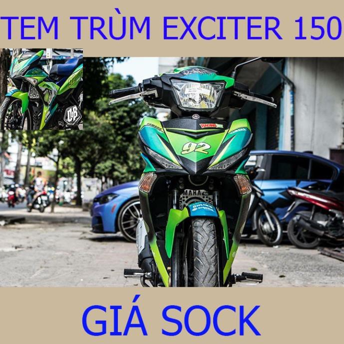 Tem Trùm Xe Exciter 150 Ex ( mẫu mới hot nhất)