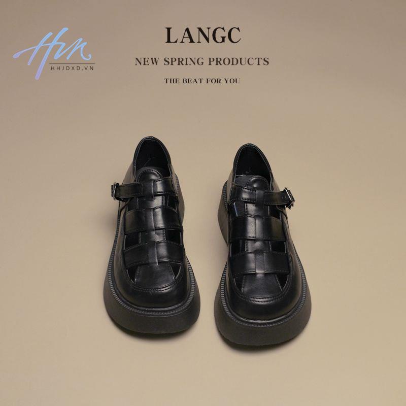 Giày Sandal Đế Dày Hở Lỗ Kiểu La Mã Thời Trang Mùa Hè Hàng Mới 2022 Dành Cho Bạn Nữ