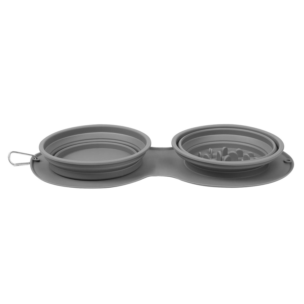 Bát Ăn Cho Thú Cưng Bằng Silicon Có Thể Gấp Gọn Tiện Dụng Mang Theo Du Lịch