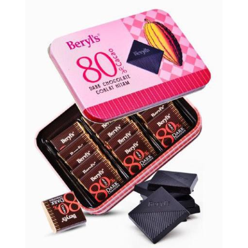 ( Bán sỉ ) Thùng 12 hộp Dark Chocolate Beryl's Cacao hộp 108gr