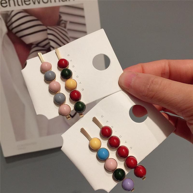 💖Wiki💖 multiple colour Mini ball Hair clip