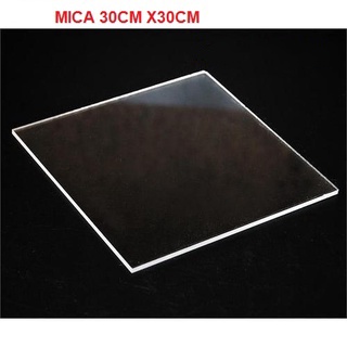 Mica 30x30cm Combo 2 tấm nhựa mica cứng trong suốt làm hồ cá, hộp kính, đồ chơi, cắt theo yêu cầu .Mica