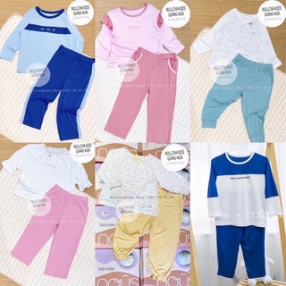 Nous kid bộ dài tay bé trai,bé gái 2-6y chất nu doux