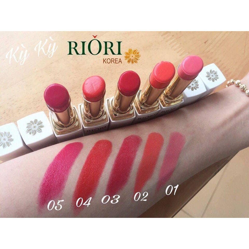 Son Dưỡng Môi RIORI Lipstick 5 Màu. Để có bờ môi quyến rũ, thu hút mọi ánh nhìn💄Son Dưỡng không chì💄 HM22