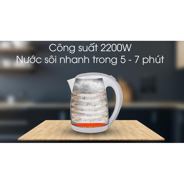 Bình đun siêu tốc Panasonic NC-GK1WRA - Hàng Chính Hãng - Trắng