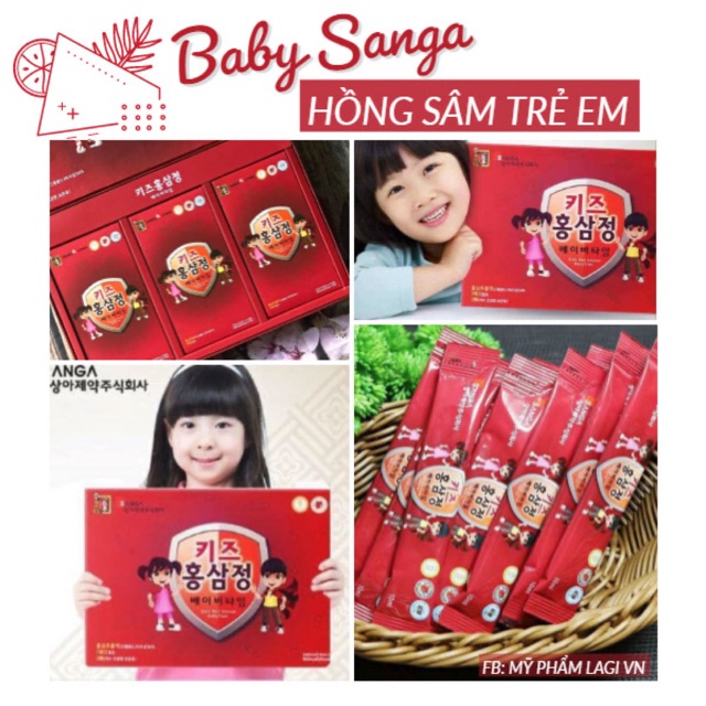 Hồng Sâm Baby Sanga Hàn Quốc Cho Trẻ Biếng Ăn