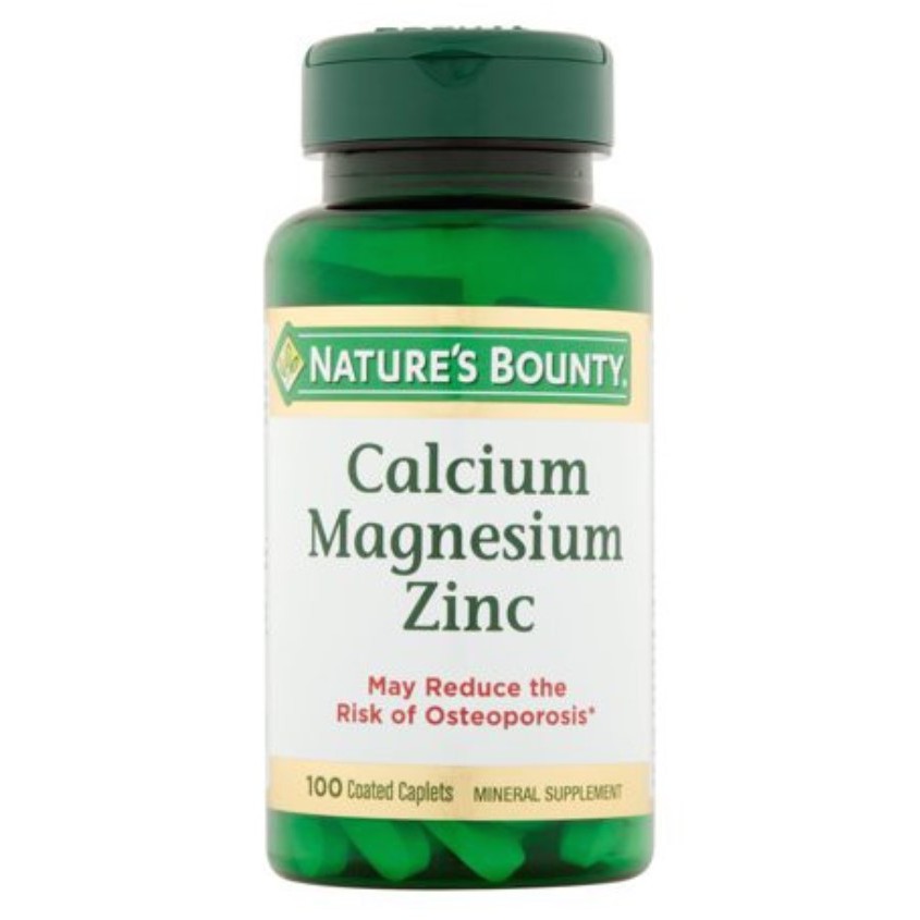 Viên uống bổ sung Canxi, Giúp Xương Chắc Khỏe CALCIUM-MAGNESIUM-ZINC 1000mg - Nature's Bounty