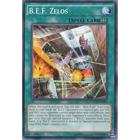 Thẻ bài Yugioh! B.E.F. Zelos - MACR-EN062 - Common Unlimited