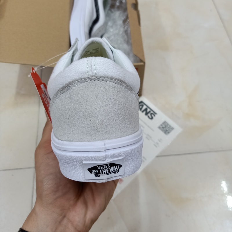 Giày Vans Old Skool Trắng Sọc Đen