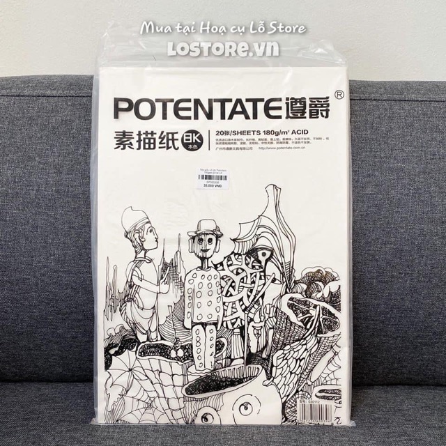 [LỖ STORE] Giấy vẽ chì Potentate 180gsm 20 tờ