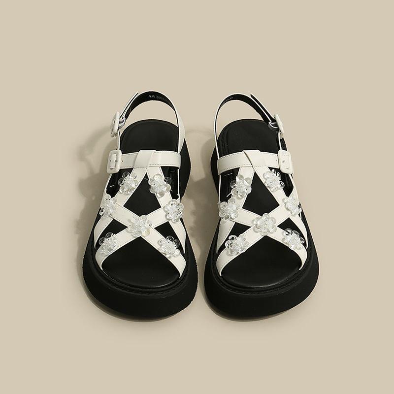 Giày Sandal Đế Dày Phong Cách Thời Trang Mùa Hè Pháp 2022 Dành Cho Nữ