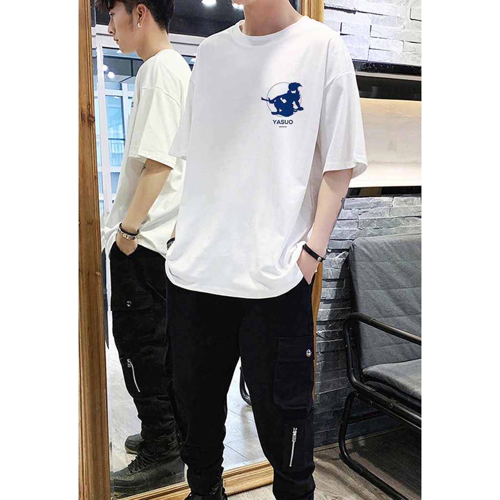 <SMLshop> ÁO THUN UNISEX, ÁO PHÔNG TAY LỠ YASUO