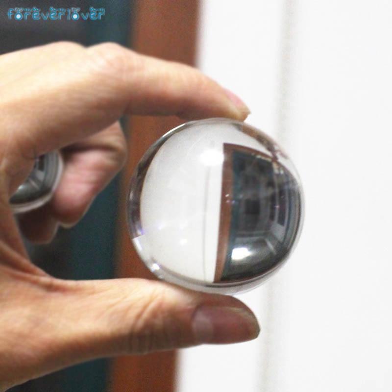 Quả cầu thủy tinh trong suốt kích thước 30/40/50mm dùng trang trí