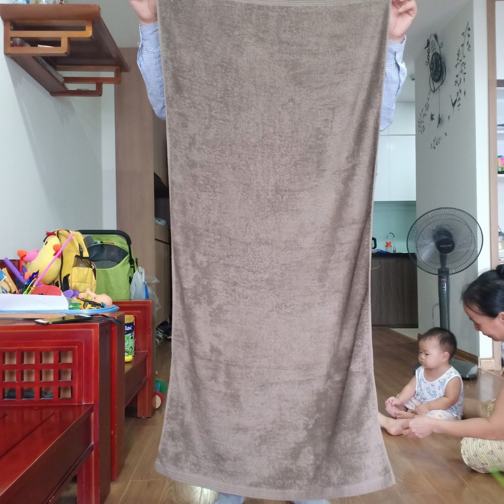 Khăn tắm xuất dư Nhật Muji 60x120cm khăn bông 100% cotton khăn mềm mịn, sơi siêu thấm nước, không phai màu không xù lông